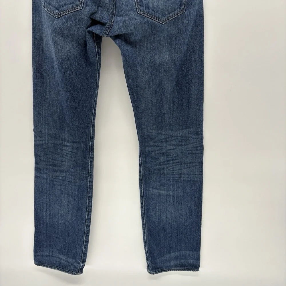 Levi's 501‎ Jeans Blue Medium Wash Straight Leg Button Fly Pants Men 32X33